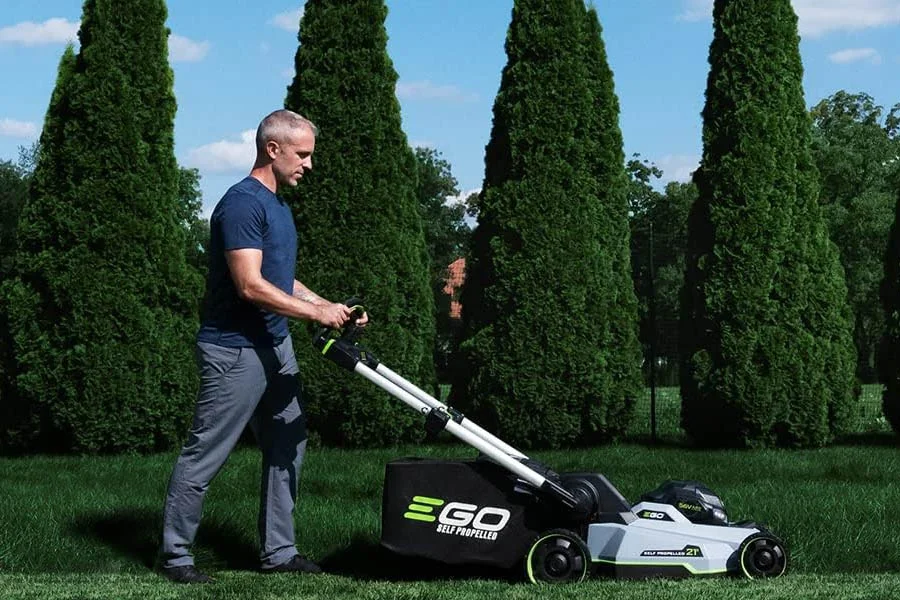 cordless electric lawnmower